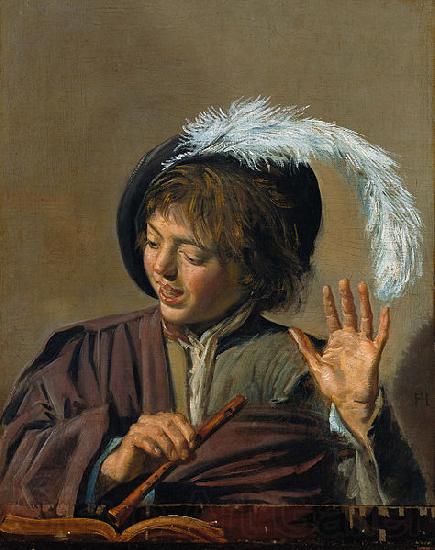 Frans Hals Singing Boy with Flute Germany oil painting art